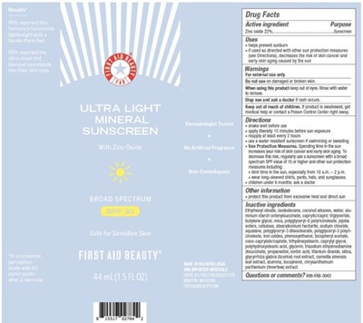 Ulm Label (Current Ultra Light Mineral Sunscreen 1.5oz Image)